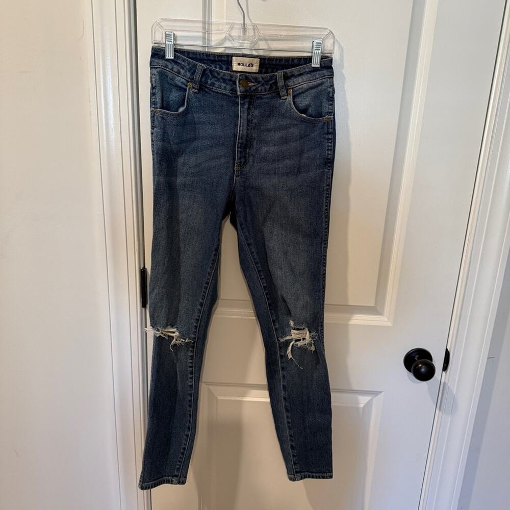 ROLLA’S Distressed Skinny Jeans Sz 28